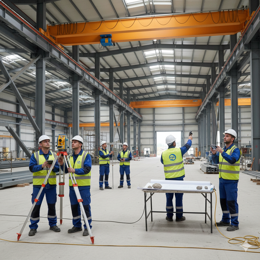 Levantamiento topográfico e ingeniería para grúas EDRA