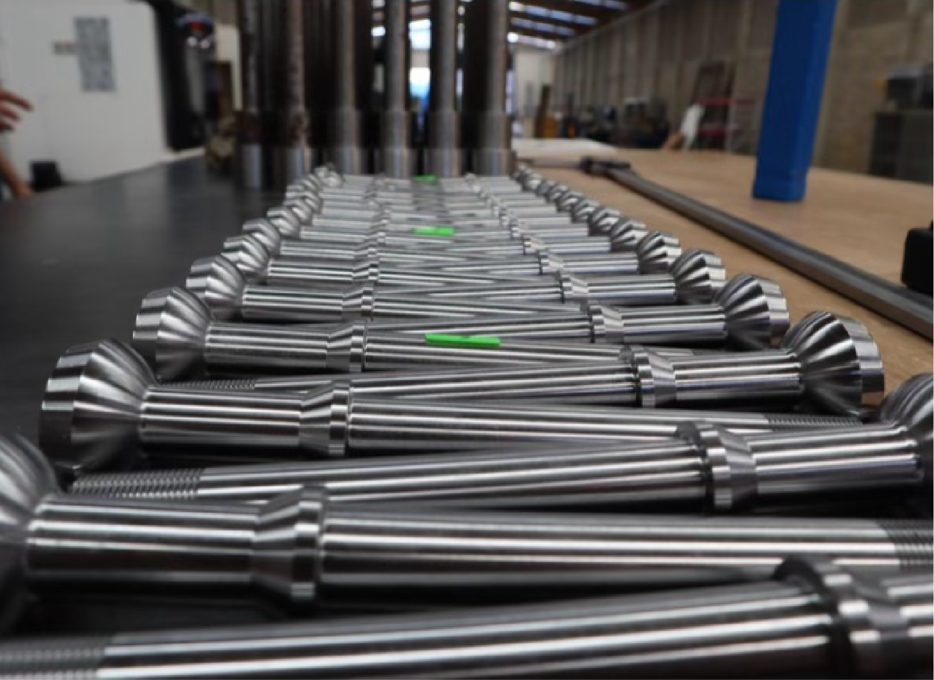 Flechas maquinadas CNC